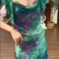 Buntes Meerjungfrau-Partykleid mit Pailletten und langen Abschlusskleidern fg8362