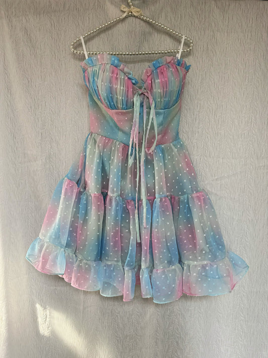 Buntes Meerjungfrau-Partykleid mit Pailletten und langen Abschlusskleidern fg8362
