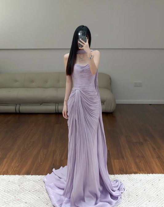 Buntes Meerjungfrau-Partykleid mit Pailletten und langen Abschlusskleidern fg8362