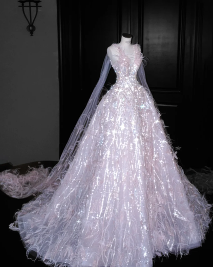 Robe de soirée longue sirène colorée à paillettes, tenue de remise de diplôme fg8362