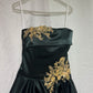 Stunning A Line Satin Prom Party Dress With Beading Modest Graduation Dress  fg8751