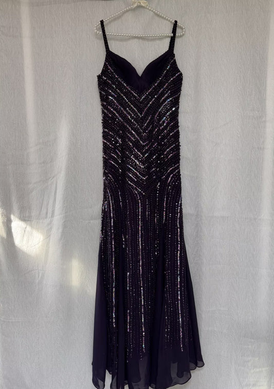 Buntes Meerjungfrau-Partykleid mit Pailletten und langen Abschlusskleidern fg8362