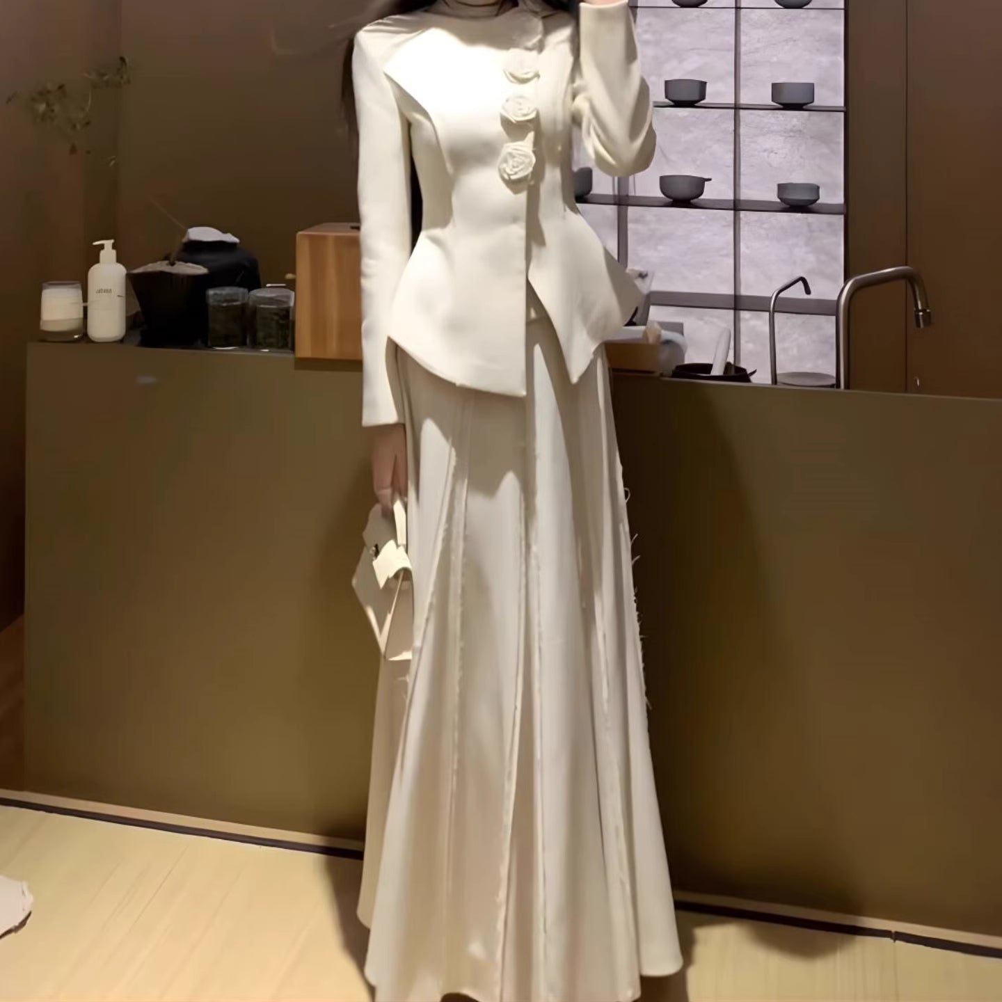 Robe de soirée longue sirène colorée à paillettes, tenue de remise de diplôme fg8362