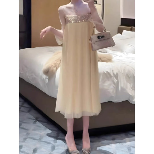 Buntes Meerjungfrau-Partykleid mit Pailletten und langen Abschlusskleidern fg8362