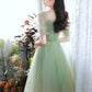 Green Tulle Short Prom Dress, Green Homecoming Dresses      fg3414