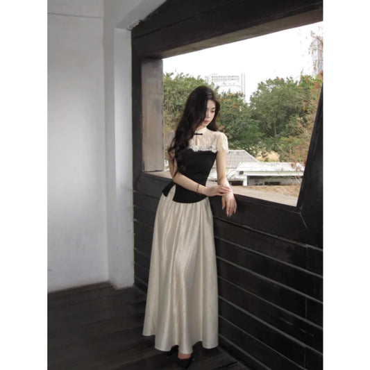 Buntes Meerjungfrau-Partykleid mit Pailletten und langen Abschlusskleidern fg8362