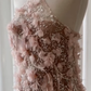 Halter Neck 3D Floral Rhinestone Tulle Mermaid Evening Gown fg8754
