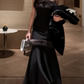 Strapless Feather Trim Mermaid Evening Gown, Backless Satin Formal Wedding Party Dress Gown fg8762