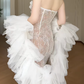 Product Name: Strapless Ruffle Tulle Sequin Mermaid Evening Gown  fg8788
