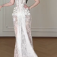 Product Name: Strapless Ruffle Tulle Sequin Mermaid Evening Gown  fg8788