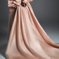 Strapless Sweetheart Beaded Mermaid Evening Gown With Detachable Satin Overskirt  fg8819
