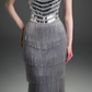 Sweetheart Strapless Tiered Fringe Evening Gown fg8826