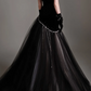 Strapless Beaded Velvet Tulle  Evening Dress fg8839
