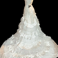 Halter Beaded Ruffled Mermaid Wedding Dress fg8845