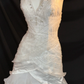 Halter Beaded Ruffled Mermaid Wedding Dress fg8845