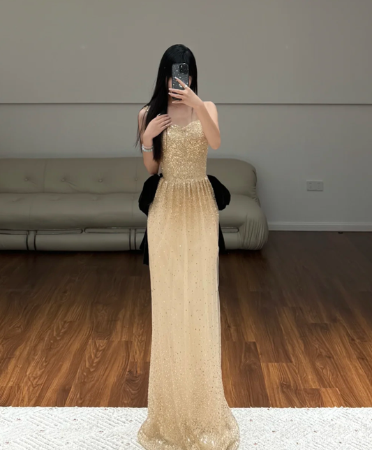 Buntes Meerjungfrau-Partykleid mit Pailletten und langen Abschlusskleidern fg8362