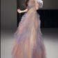 Buntes Meerjungfrau-Partykleid mit Pailletten und langen Abschlusskleidern fg8362