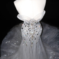 Buntes Meerjungfrau-Partykleid mit Pailletten und langen Abschlusskleidern fg8362