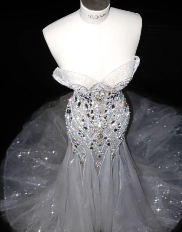Buntes Meerjungfrau-Partykleid mit Pailletten und langen Abschlusskleidern fg8362