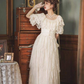 A-Linie, schulterfreies Brautkleid, Spitze, Prinzessinnenkleid fg7295