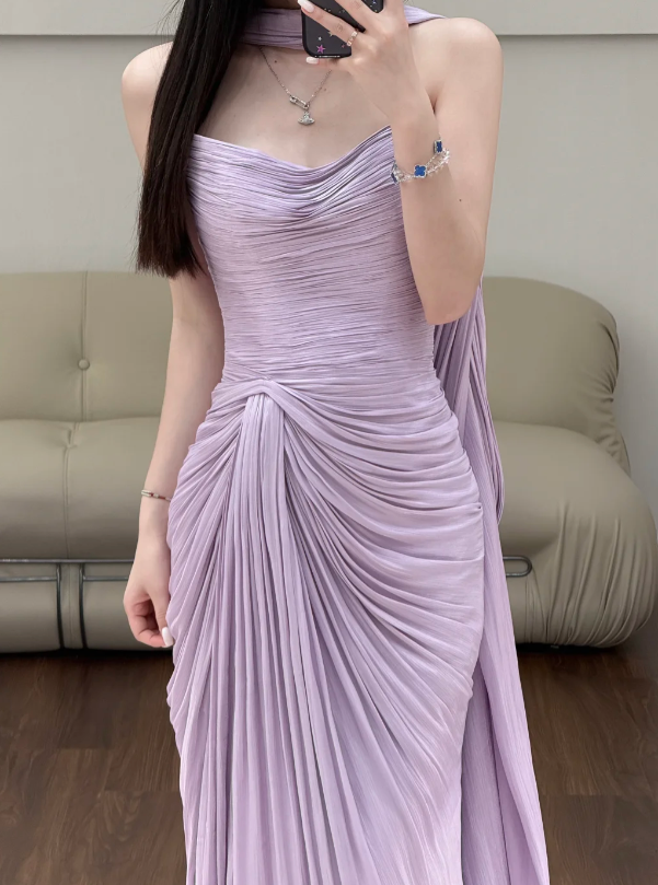 Buntes Meerjungfrau-Partykleid mit Pailletten und langen Abschlusskleidern fg8362