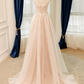 Light Champagne A-line Chiffon Prom Dress Party Dress, Simple Chiffon Wedding Party Dress  fg8730