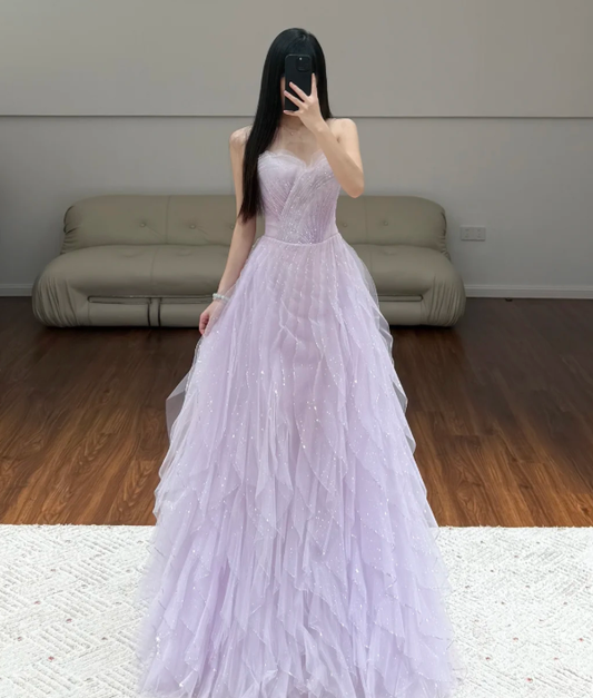 Buntes Meerjungfrau-Partykleid mit Pailletten und langen Abschlusskleidern fg8362