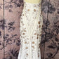 White Mermaid Long Prom Dress Beaded Vintage Evening Dress fg8255