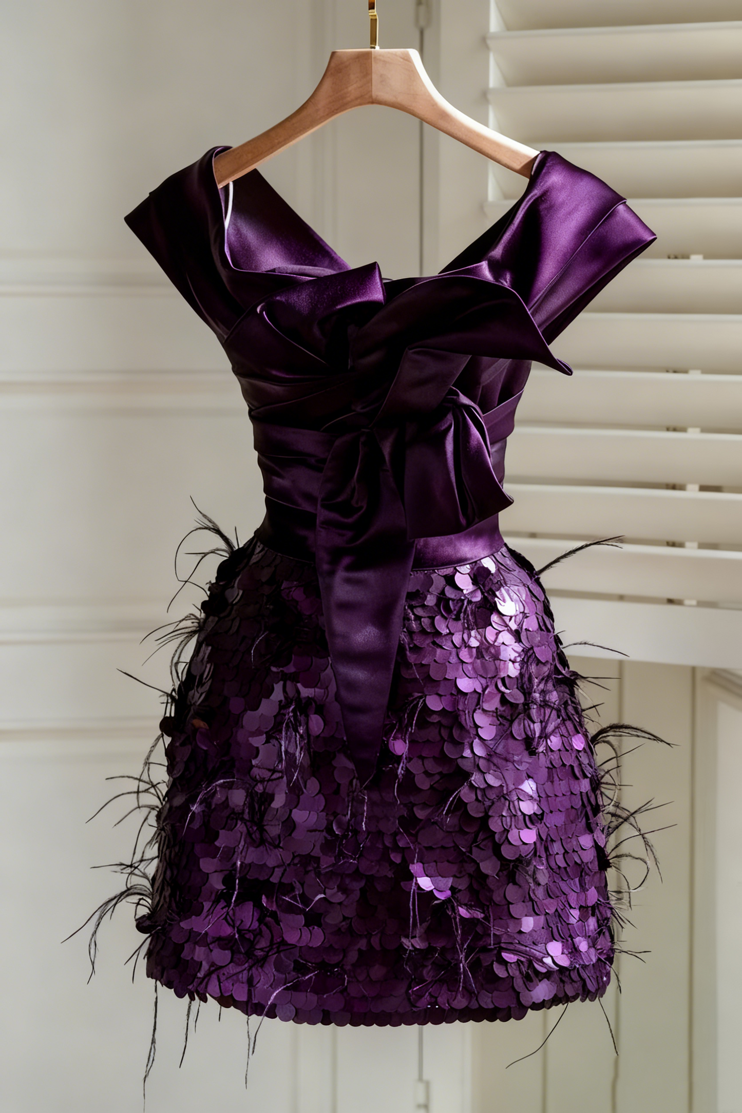 Robe de soirée courte noire, robe de bal fg2318