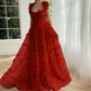 Lila Schmetterlings-Ballkleid, elegantes langes Ballkleid fg3363
