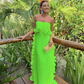 Yellow Pleated Prom Dresses Long Evening Gowns Formal Party Wear      fg3925