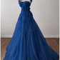 Robe de bal trapèze élégante, traîne courte, sans manches, décolleté en cœur, tulle plissé, paillettes appliquées, fg4690