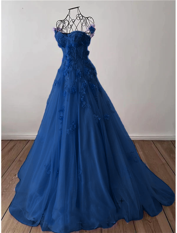 Robe de bal trapèze élégante, traîne courte, sans manches, décolleté en cœur, tulle plissé, paillettes appliquées, fg4690