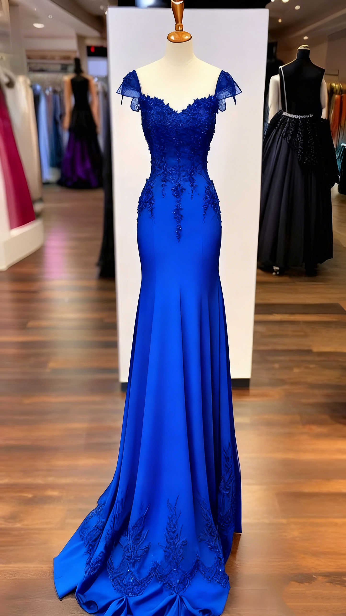 Robe de bal longue noire, robe de soirée, fg5062