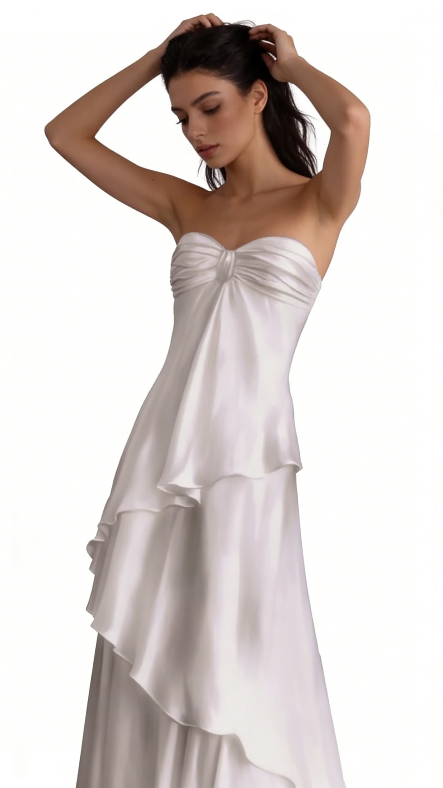 Sexy A line Sweetheart Party Dresses White Long Prom Dresses    fg5154