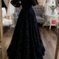 Modest Wedding Dress Long Sleeve Lace Applique Classic A-Line Wedding Dress    fg5220