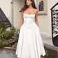 Simple Straps Sleeveless Party Dress White Prom Dress      fg5334