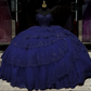 Luxuriöses rotes Quinceanera-Kleid mit Kristallperlen-Spitzenapplikationen Sweet 16 15 Ballkleid fg6302