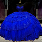 Luxuriöses rotes Quinceanera-Kleid mit Kristallperlen-Spitzenapplikationen Sweet 16 15 Ballkleid fg6302