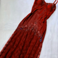Vintage purple dress with flower accents Formal Evening Dress         fg6334
