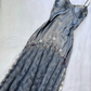 Vintage purple dress with flower accents Formal Evening Dress         fg6334