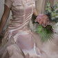 Robe de soirée vintage rose pâle fg6691