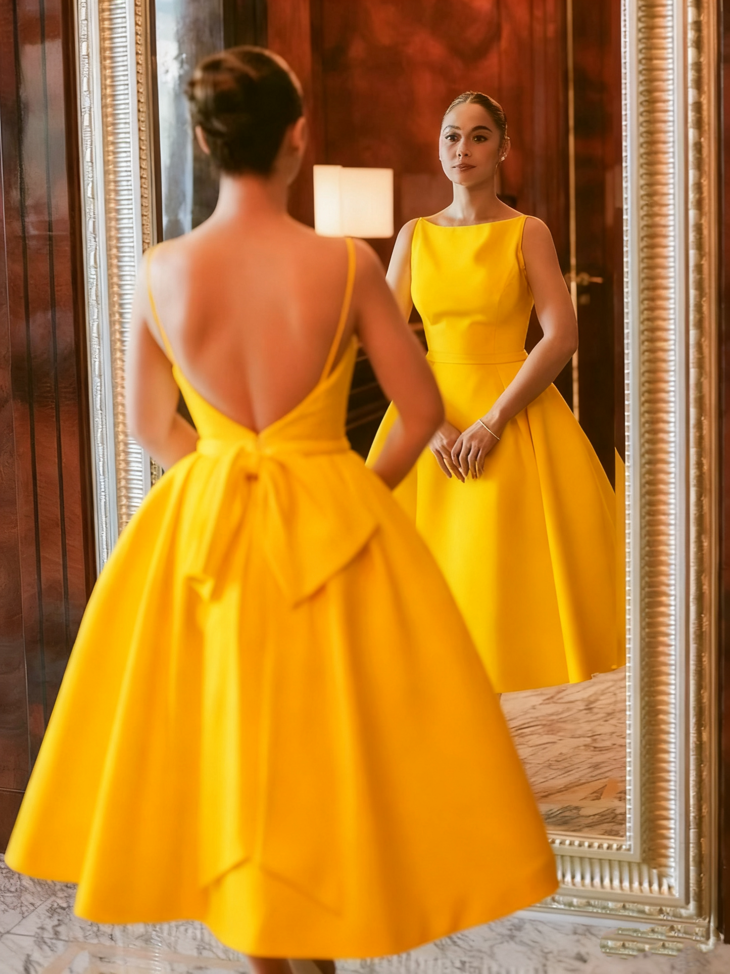 Simple White Backless Wedding Dress Evening Party Dress     fg7036