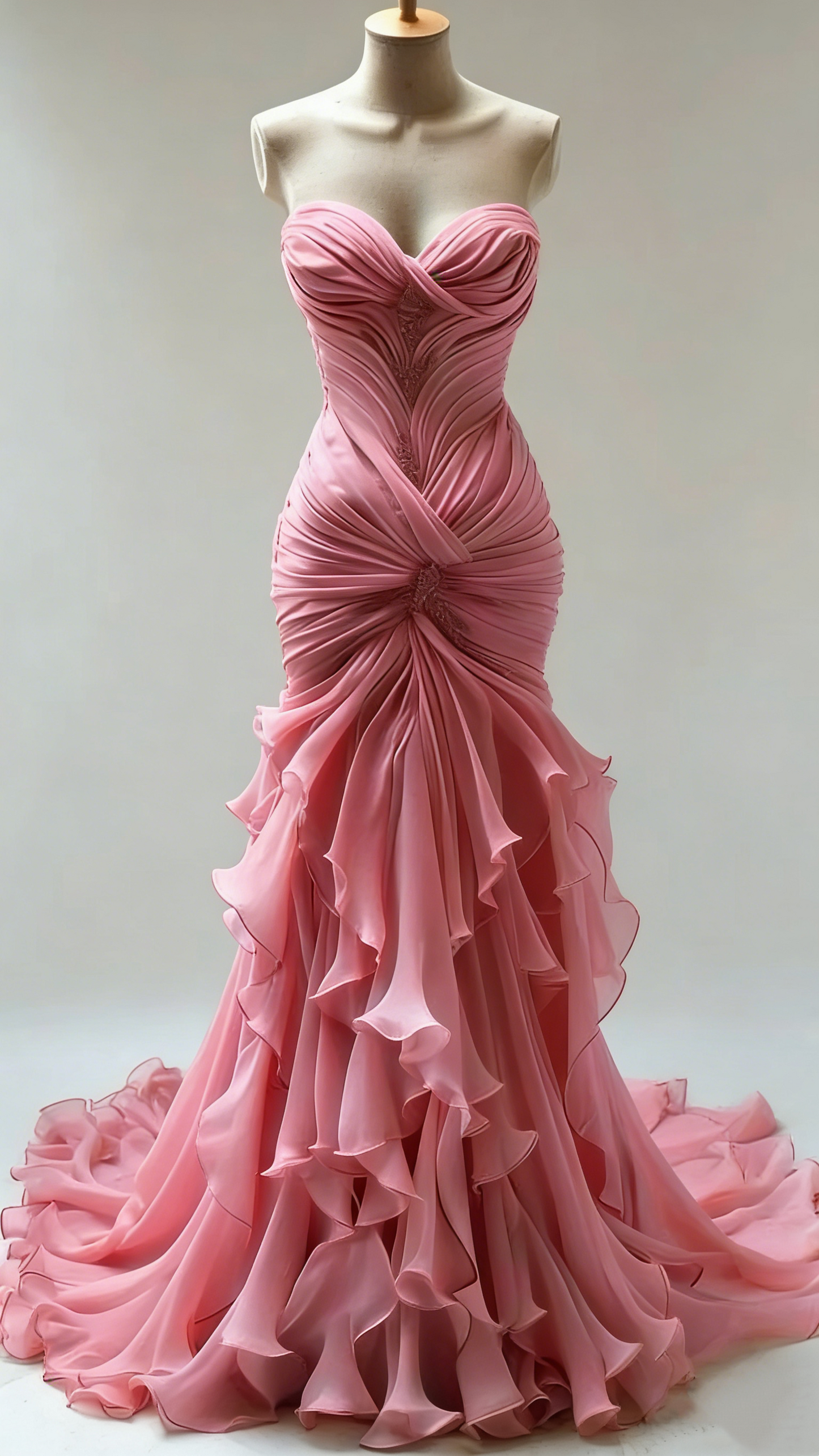 Stunning Mermaid Long Ivory Wedding Dresses        fg7300