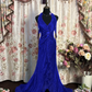 Traube Neckholder Ballkleider Langes Abendkleid Partykleid fg7348
