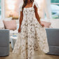 A Line White Prom Dress, Evening Party Dress For Women    fg7445