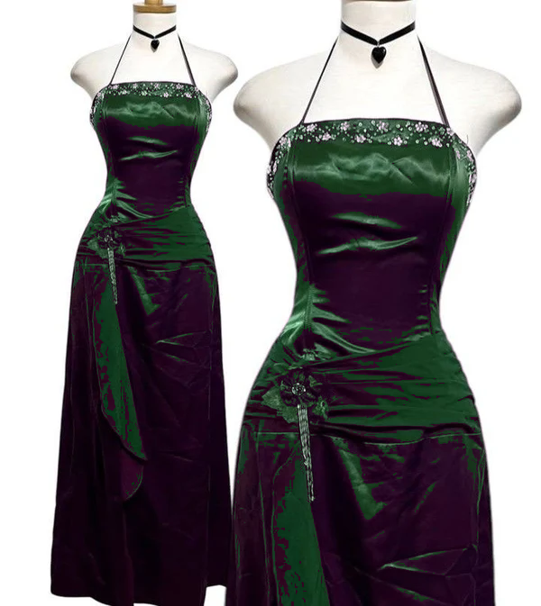 Neckholder-Ballkleid, langes formelles Abendkleid, fg7498