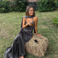 Dark Gray Long Party Prom Dresses Formal Evening Dress fg7580