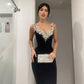 Black Mermaid Sexy Long Formal Dress Evening Party Dresses  fg7763