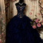 Robe de bal vintage longue sans bretelles, coupe trapèze, fg8042